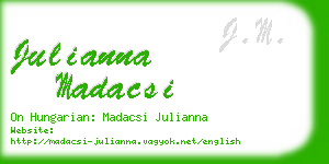 julianna madacsi business card